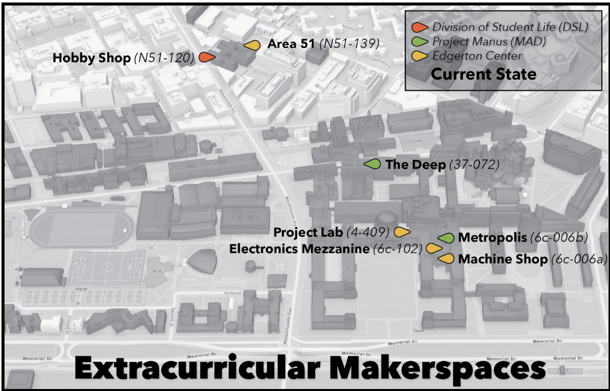 Extracurricular Makerspaces Map